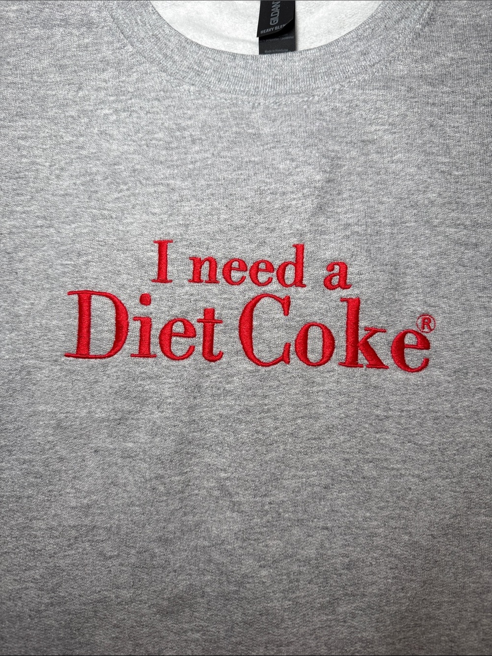 Diet Coke Embroidered Crewneck Sweatshirt - Picture 2 of 5